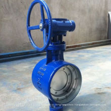 worm gear /turbine drive wafer butterfly valve